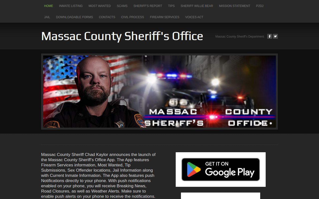 Massac County 24-hour release check on sheriff app announcement